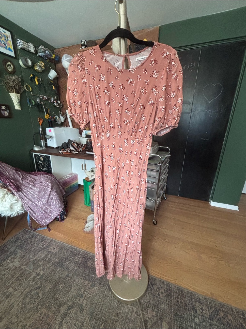 Reformation Dusty Rose Floral Maxi Dress